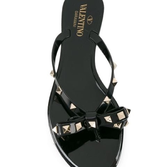 Valentino Garavani Rock Stud PVC Jelly Thong - Picture 3 of 3